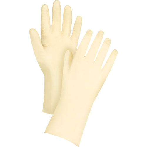 Gants de conserverie de première qualité, 12" long, Latex de caoutchouc, 18 mils