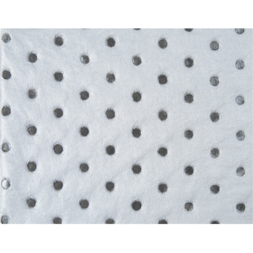 Feuilles absorbantes en fibres fines de calibre industriel, Huile seulement, 15" x 17", 40 gal. d'absorption - SEI956