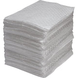 Feuilles absorbantes en fibres fines de calibre industriel, Huile seulement, 15" x 17", 40 gal. d'absorption - SEI956