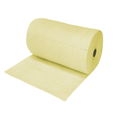 Industrial Grade Fine Fiber Absorbent Rolls, Medium Weight, 150' L x 30" W, 50 gal. Absorbency - SEI975