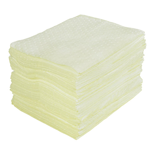 Feuilles absorbantes laminées (SMS), Matières dangereuses, 15" x 17", 30 gal. d'absorption - SEI994