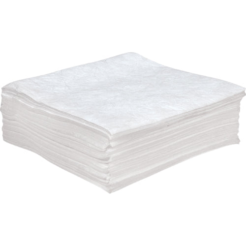 Feuilles absorbantes antistatiques, Huile seulement, 30" x 30", 55 gal. d'absorption - SEJ014