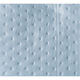 Feuilles absorbantes bleues liées, Huile seulement, 15" x 17", 15 gal. d'absorption - SEJ189