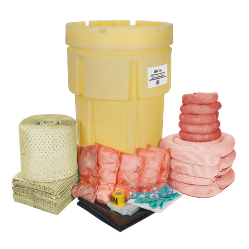 Spill Kit, Hazardous Materials, Drum, 95 US gal. Absorbency - SEJ263