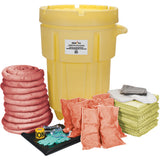 Trousse de lutte contre les déversements pour établi, Matières dangereuses, Overpack/Baril de récupération, Absorbance de 95 gal. US - SEJ269