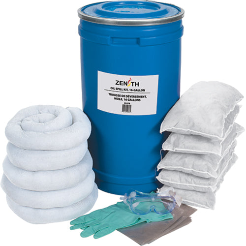 Spill Kit, Oil Only, Bucket, 16 US gal. Absorbency - SEJ278