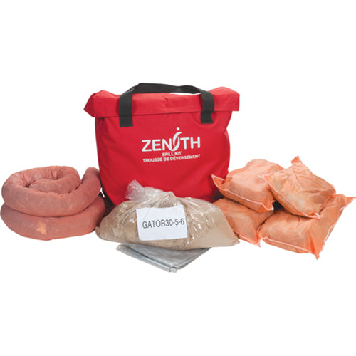 Trousse de lutte contre les déversements pour véhicules de service, Matières dangereuses, Sac, Absorbance de 10 gal. US - SEJ285