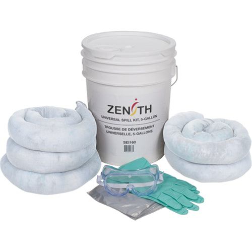 Spill Kit, Oil Only, Bucket, 5 US gal. Absorbency - SEJ975
