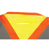 Veste d'arpenteur haute visibilité conforme à la CSA en polyester jaune lime
