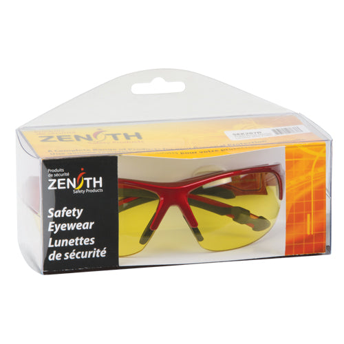 Z1900 Series Safety Glasses, Amber Lens, Anti-Scratch, Meets or Exceeds CSA Standard Z94.3 - SEK287R