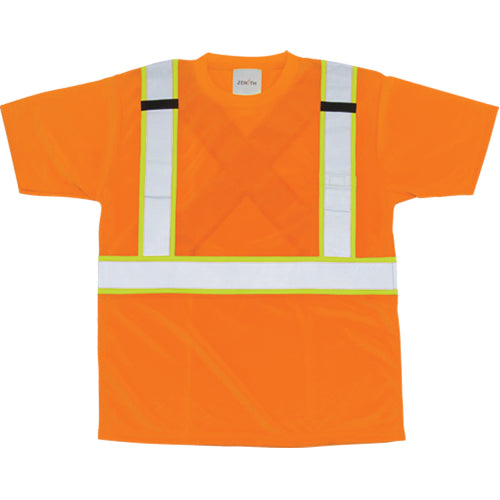 CSA Compliant High Visibility Orange Polyester T-Shirt for Enhanced Protection and Comfort