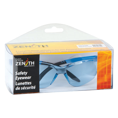 Z2400 Series Safety Glasses, Blue Lens, Anti-Scratch, ANSI Z87+ - SET318R