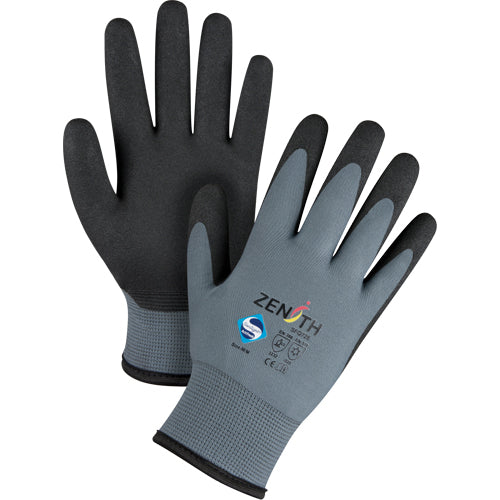 Gants enduits de première qualité ZX-30° avec revêtement PVC, calibre 15, enveloppe en nylon