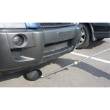 Inspection Mirror, 8.5" dia, Round, 47" Handle - SFQ773