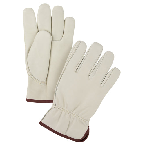 Premium driver's gloves with sturdy cowhide grain leather palm