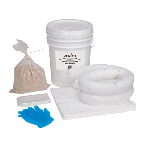 Spill Kit, Oil Only, Bucket, 5 US gal. Absorbency - SGD798