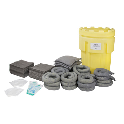 Spill Kit, Universal, Recovery Drum, 95 US gal. Absorbency - SGD801