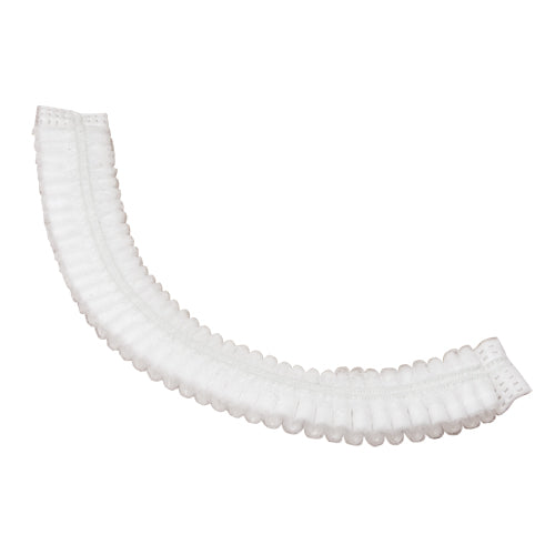Pleated polypropylene bouffant cap for professional and hygiene use
