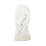 Premium Grain Leather Winter Mittens with Boa Lining, Size Large, Mitten - SGF640
