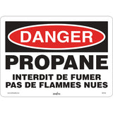 Enseigne de sécurité «Propane - Interdit de fumer / Danger Propane» (Français)