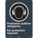 Enseigne Protection Auditive / Ear Protection Required - Bilingue avec pictogramme