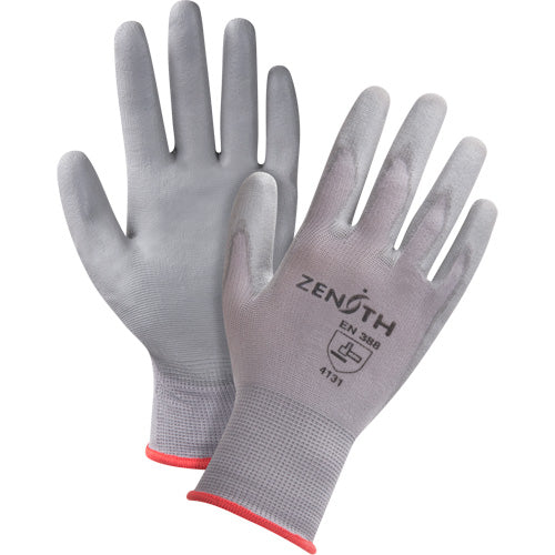 Gants en nylon enduits de polyuréthane sans DMF, Calibre 15, Rêvetement Polyuréthane, Enveloppe en Nylon