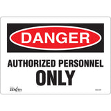 “Authorized Personnel Only” sign — Safety sign for authorized personnel