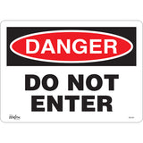 Enseigne «Do Not Enter», Anglais, pour signalisation de sécurité intérieure et extérieure