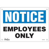 "Employees Only" sign - English language sign for businesses