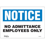 Enseigne «Employees Only», signalisation en anglais pour porte et intérieur