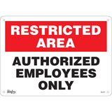 Enseigne «Authorized Personnel Only» — Panneau de sécurité en plusieurs formats