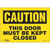 Enseigne «This Door Must Be Kept Closed», Anglais, signalisation de porte