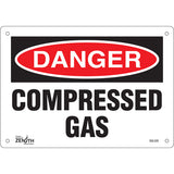 Enseigne «Compressed Gas», Anglais, Panneau de sécurité pour sites industriels et entrepôts