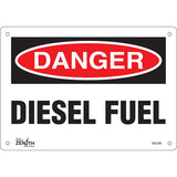 Enseigne «Diesel Fuel» - panneau signalétique décoratif pour usage intérieur/extérieur