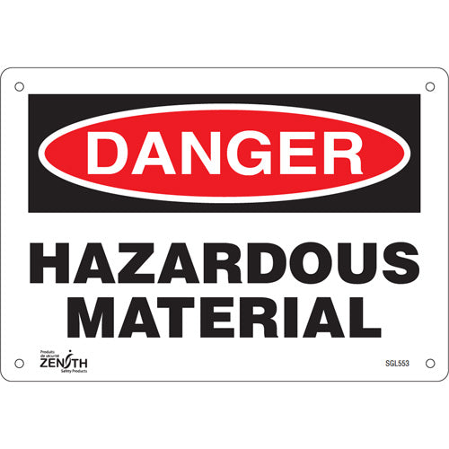 Hazardous Material Sign — Hazardous Materials Sign