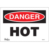 Enseigne «Danger Hot» — Panneau de sécurité en anglais pour zones à risque