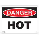 Enseigne «Danger Hot» — Panneau de sécurité en anglais pour zones à risque