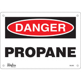 Enseigne «Propane» - Panneau d'avertissement pour sécurité et manipulation du gaz