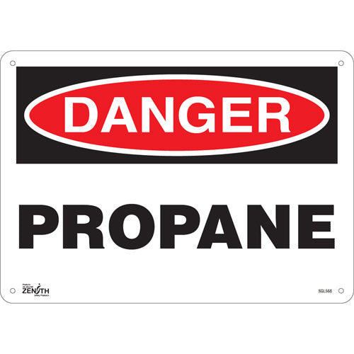 Enseigne «Propane» - Panneau d'avertissement pour sécurité et manipulation du gaz