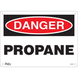 Enseigne «Propane» - Panneau d'avertissement pour sécurité et manipulation du gaz