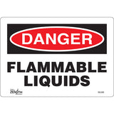 Enseigne «Flammable Liquids», Panneau de signalisation de sécurité, Anglais