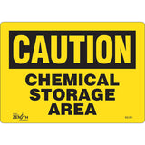 Enseigne «Chemical Storage Area» — panneau de signalisation de sécurité de stockage, Anglais