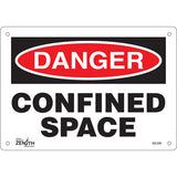 Confined Space sign, English, confined space safety sign