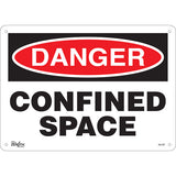 Confined Space sign, English, confined space safety sign