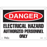 "Authorized Personnel Only" safety sign — warning sign
