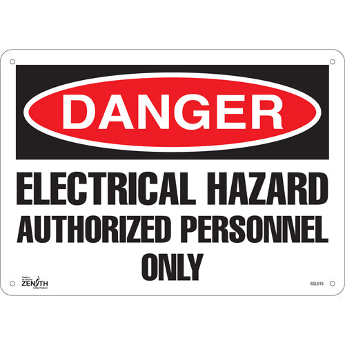 "Authorized Personnel Only" safety sign — warning sign