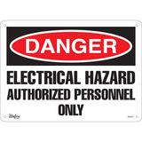"Authorized Personnel Only" safety sign — warning sign