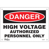 “Authorized Personnel Only” sign — restricted access security sign