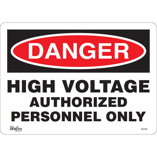 “Authorized Personnel Only” sign — restricted access security sign