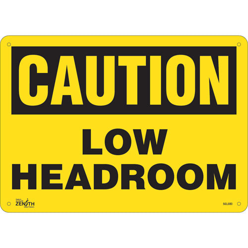Enseigne «Low Headroom» panneau de signalisation de tête basse - avertissement sécurité